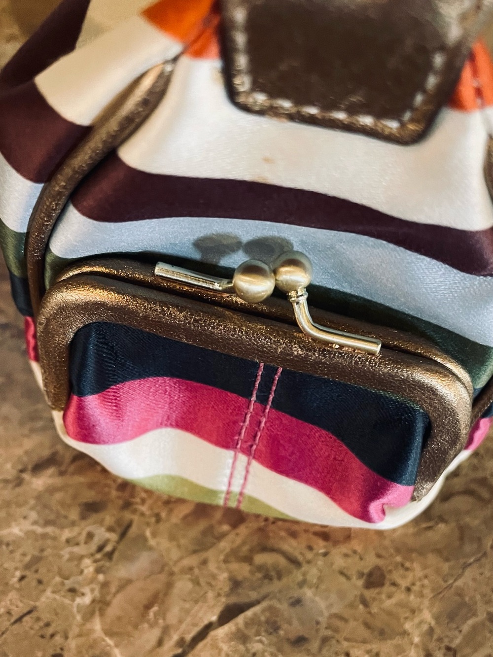 COACH Y2K Legacy Stripe Kisslock Limited Edition Mini Shoulder Bag AND Catalog - Picture 7 of 17